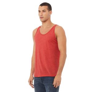 Bela toile rouge couleur Logos personnalisés hommes entraînement débardeur hommes Muscle unisexe Gym débardeur personnalisé sans manches respirant T-shirt - Product Image 5