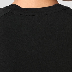 Listo para enviar, camisetas cortas personalizadas con cuello redondo para mujer, ropa deportiva transpirable de manga completa de secado rápido para deportes y entrenamiento - Product Image 4