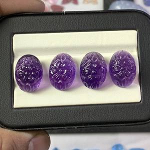 Hecho a mano 12x16 MM corte ovalado amatista Africana Natural piedras preciosas hermosas piedras preciosas sueltas para tallado de joyería - Product Image 1