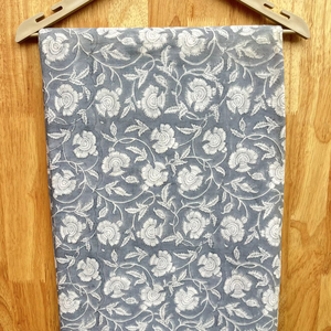 Tissu de robe 100% coton imprimé par bloc de main floral par bloc de cour coton imprimé à l'usine - Product Image 1