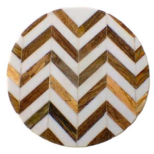 Square Coasters Natural <b>Wooden</b> Tea Cup Mats New Arrival Trendy Design <b>Wooden</b> Resin Coaster/Mats Pads Dinnerware Tabletop Pads - Product Image 2
