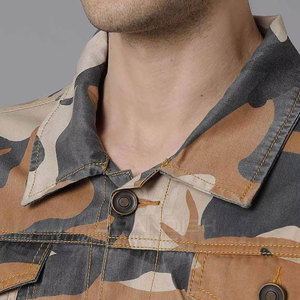 Chaqueta vaquera cómoda de nuevo diseño 2025 para hombre, servicios OEM, chaqueta vaquera de diseño personalizado de alta calidad para hombre - Product Image 6
