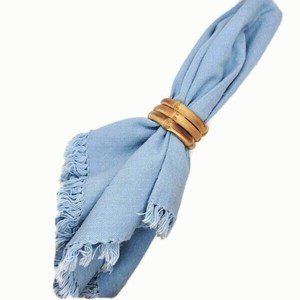 Porte-serviette en bois de couleurs assorties et rond de serviette de forme ronde décoration de serviette mariage acacia vente en gros meilleur - Product Image 6