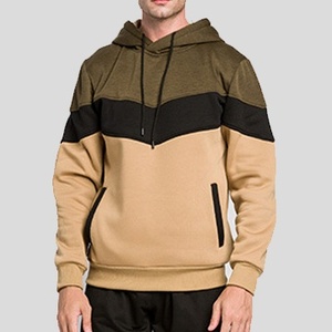 Promoción de invierno Sudaderas con capucha para hombre Sudaderas de color de contraste impresas personalizadas, Chaqueta de lana de moda, Sudadera con capucha de invierno de talla grande - Product Image 4