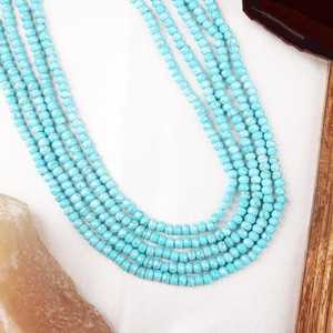 Collier de perles de pierres précieuses naturelles jaunes 8mm rond à facettes sans nickel sans plomb cadeau de nouvel an pour elle pour la fabrication de bijoux - Product Image 3