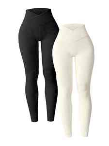 Leggings de cintura alta para mujer Pantalones de yoga adelgazantes con control de barriga suave para entrenamiento Correr - Product Image 2