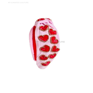 2025 nouvelle vente chaude indienne artisanale cheveux accessoires Valentine perlé bandeau Collection de bandeaux - Product Image 2