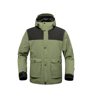 Chaqueta de esquí impermeable de diseño personalizado para hombre recién llegado con cremallera lateral Trajes de esquí de snowboard de bajo precio Chaqueta con capucha para la venta - Product Image 6