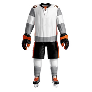Nouveaux uniformes de hockey sur glace personnalisés 100% polyester fabriqués en usine, vêtements de sport, prix bas, uniformes de hockey sur glace en gros - Product Image 2