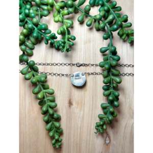 Collier en argent sterling et buffle blanc, bijou culturel de collection fabriqué par des artisans Navajo - Product Image 3