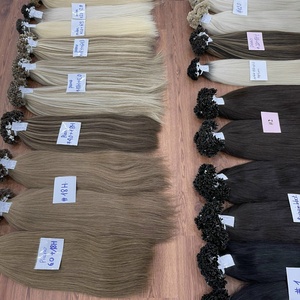 MEILLEURE VENTE!! Mèches alignées sur les cuticules Extension de cheveux humains à pointe plate et kératine brute non coupée Cheveux vietnamiens doublement étirés - Product Image 4