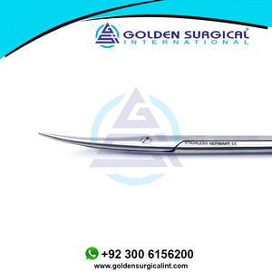 Tijeras finas médicas de 5,5 pulgadas, la mejor calidad, TC, mango dorado y negro, instrumentos quirúrgicos de cirugía operativa - Product Image 5