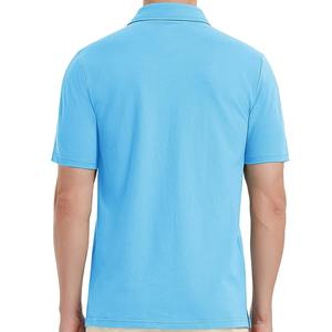 Camiseta Polo de Color Sólido Personalizada, de Alta Calidad, Corte Ajustado, Logotipo Bordado, Manga Corta, para Hombre, en Material 100% Algodón - Product Image 5