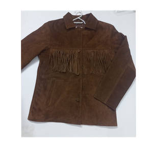 Chaqueta de cuero de vaca de alta calidad para mujer - Product Image 3