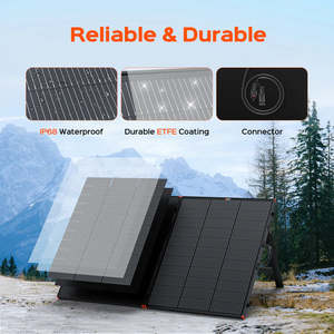 MEGA 200 <b>Briefcase</b> 200 Watt 12V Portable Monocrystalline Solar Panel | Foldable Design + Kickstand | 25-Year Output Warranty - Product Image 4