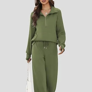 Conjunto Deportivo Elástico para Mujer, Conjunto Deportivo Ajustado de Dos Piezas para Mujer, Ropa Informal para Mujer, Conjunto Deportivo para Correr - Product Image 1