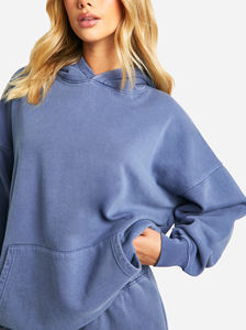 Sudadera con Capucha Deportiva de Corte Holgado para Niñas, Precio de Fábrica ODM, Impresión por Transferencia de Calor, Manga Larga - Product Image 5