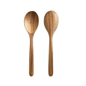 Cuchara de cena de madera de acacia natural La mejor calidad Nuevos estilos Restaurante Hogar Hotel Cuchara de madera para el hogar Cocina Utensilios de cocina Uso - Product Image 2
