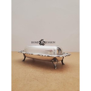 Fabricant d'aluminium forme personnalisée écologique non toxique fromage assiette à beurre avec couvercle en verre plat à beurre fait à la main - Product Image 5