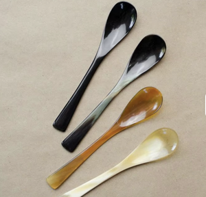 Cuillère classique en corne 100% naturelle, style animal, écologique, pour servir sur la table, décoration de la maison - Product Image 6