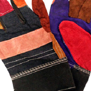 Gants de travail en cuir multicolore pour la construction de meubles et la menuiserie-Texture lisse 6mil/10mil Epaisseur renforcée Manchette - Product Image 6