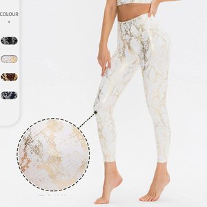 Women's Yoga Running Pants Soft Breathable Anti-Bacterial Compression High Waisted Workout <b>Tummy</b> <b>Control</b> Yoga Tights Leggings - Product Image 2