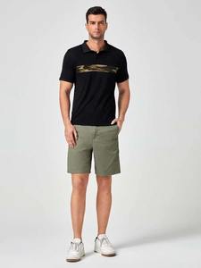 T-shirts de golf décontractés pour hommes sur mesure tissu tricoté léger et respirant solide teint uni grande taille pour polos - Product Image 3