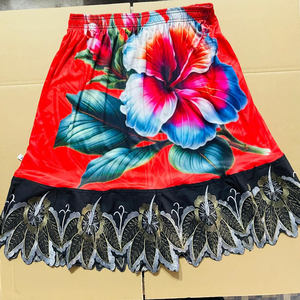 Vente en gros de jupes de créateur en coton imprimé avec patrons de couture insulaires jupes brodées en coton personnalisées pour femmes de haute qualité - Product Image 3