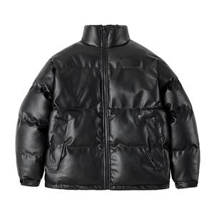 Bas quantité minimale de commande Veste de moto en cuir véritable de haute qualité Toile Hiver Service OEM personnalisé Hommes Noir Solide - Product Image 1