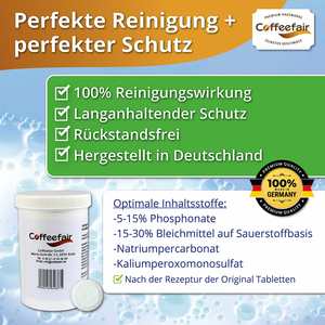 Tabletas de Limpieza Coffeefair, 1.6g, para Cafeteras Universales, 100 unidades - Product Image 5