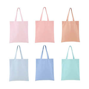 Bolsas de mano reutilizables hechas de lona de algodón personalizadas con su logotipo para un toque personalizado. - Product Image 3