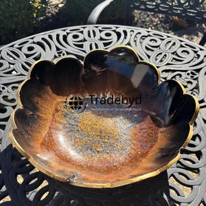 Bol en résine artisanal de luxe pour la décoration élégante de la maison centre de table ou étagère accent conçu pour un attrait haut de gamme par Tradebyd - Product Image 1