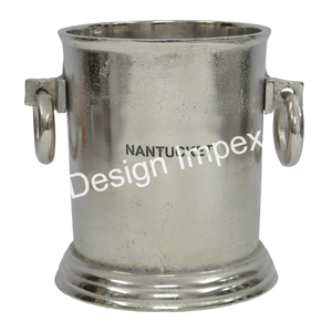 Barra de cubo de hielo para cerveza de aspecto elegante y suministro de bebidas, Enfriador de champán de aluminio fundido, enfriador y cubo de vino con logotipo personalizado - Product Image 5
