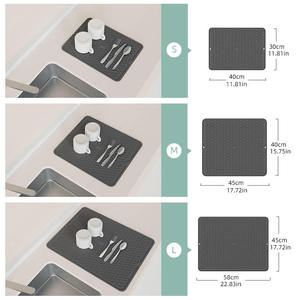 Best Seller Eco-Friendly Square <b>Silicone</b> Electric Stove Top Cover Extra Large Waterproof Heat Resistant Flat Black Kitchen <b>Mat</b> - Product Image 3