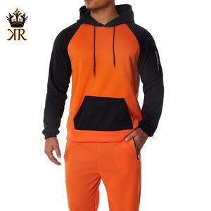 ชุดวอร์มผู้ชาย สีพื้น เสื้อคอตั้งแขนยาว กางเกงขายาว ชุดวอร์มสองชิ้น - Product Image 5