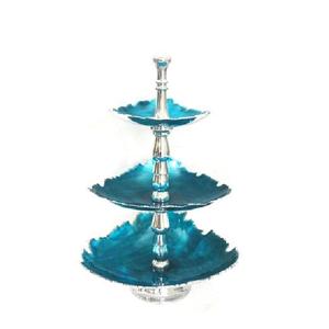 Support à gâteau en bois avec finition naturelle, pour servir des fruits, des gâteaux, des outils de service, pour les fêtes et les célébrations - Product Image 4