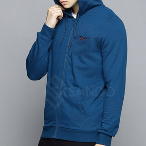 เสื้อมีฮู้ดแบบซิปของผู้ชายผ้าฝ้ายโพลีเอสเตอร์มีฮู้ด - Product Image 3