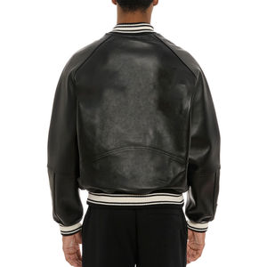 Prix de gros hommes hiver chaud respirant veste de haute qualité 2025 mode bouton Bomber et Varsity veste pour hommes - Product Image 5