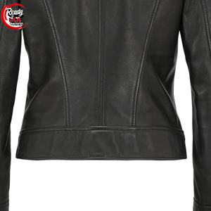 Venta Directa de Fábrica, Chaqueta Acolchada de Cuero PU para Mujer, Tallas Grandes, Relleno de Algodón Transpirable, Impermeable y Resistente al Viento, MOQ Bajo - Product Image 6