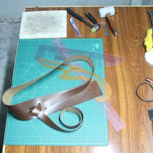 Cinturón de cintura de cuero auténtico de lujo puro para mujer Conjunto de combinación de dos piezas pull up Tipo de cuero - Product Image 1