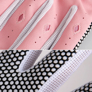 Commercio all'ingrosso guanti da Golf produttore Logo personalizzato pelle di pecora guanti da Golf per gli uomini bianco blu Custom Packaging OEM pz - Product Image 3