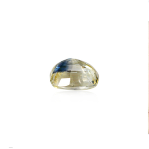 Zafiro bicolor facetado de 2.73 quilates, piedra preciosa natural en forma ovalada marquesa, rojo, naranja, azul, rosa, con 8 mm de altura y 1 mm de diámetro del orificio. - Product Image 2