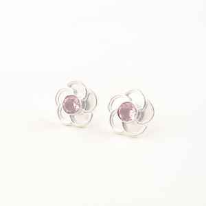 Boucles d'oreilles clous en Morganite plaqué or, certifiées IGI, en argent sterling, faites à la main, pierre de naissance de juin, bijoux élégants, cadeau pour femme - Product Image 3