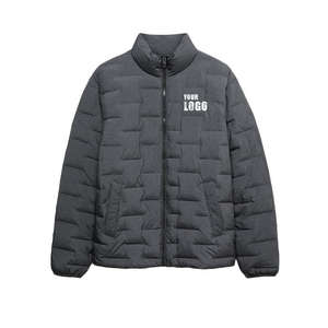 Veste matelassée oversize à fermeture éclair pour homme, qualité supérieure, solide, chaude pour l'hiver, personnalisée, imperméable, de haute qualité, en duvet - Product Image 1