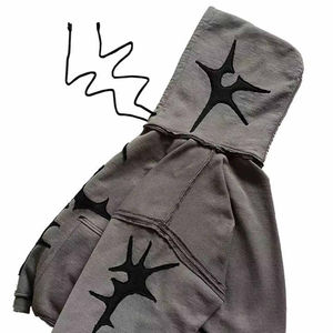 Vente en gros d'usine, sweat-shirt à capuche en molleton 100% coton de haute qualité, poche, style personnalisé, basiques athlétiques pour hommes, sweat-shirts délavés - Product Image 4