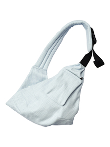 Porte-bébé en coton et lin respirant, léger, à porter en bandoulière, avec logo personnalisé - Product Image 3