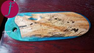 Unique Style Wood and Resin Cheese Board New Production Home and Kitchenware Table Decorate Use Customised New Style Kitchenware - Product Image 3