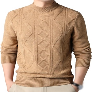 2023 pull d'hiver sur mesure pour hommes manches longues et tissage tricoté respirant - Product Image 1