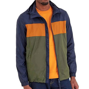 แจ็คเก็ตโค้ชผู้ชายขายส่งสำหรับฤดูใบไม้ผลิ  ปรับแต่งโลโก้ได้  แจ็คเก็ตกันลม  แจ็คเก็ตบอมเบอร์  ลายตัวอักษร - Product Image 4