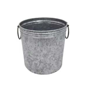 Maceta de hierro para interiores y exteriores pequeña favorita de los editores con mango Oxodise, decoraciones para el hogar hechas a mano, lámpara LED para maceta - Product Image 1